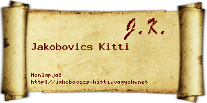 Jakobovics Kitti névjegykártya